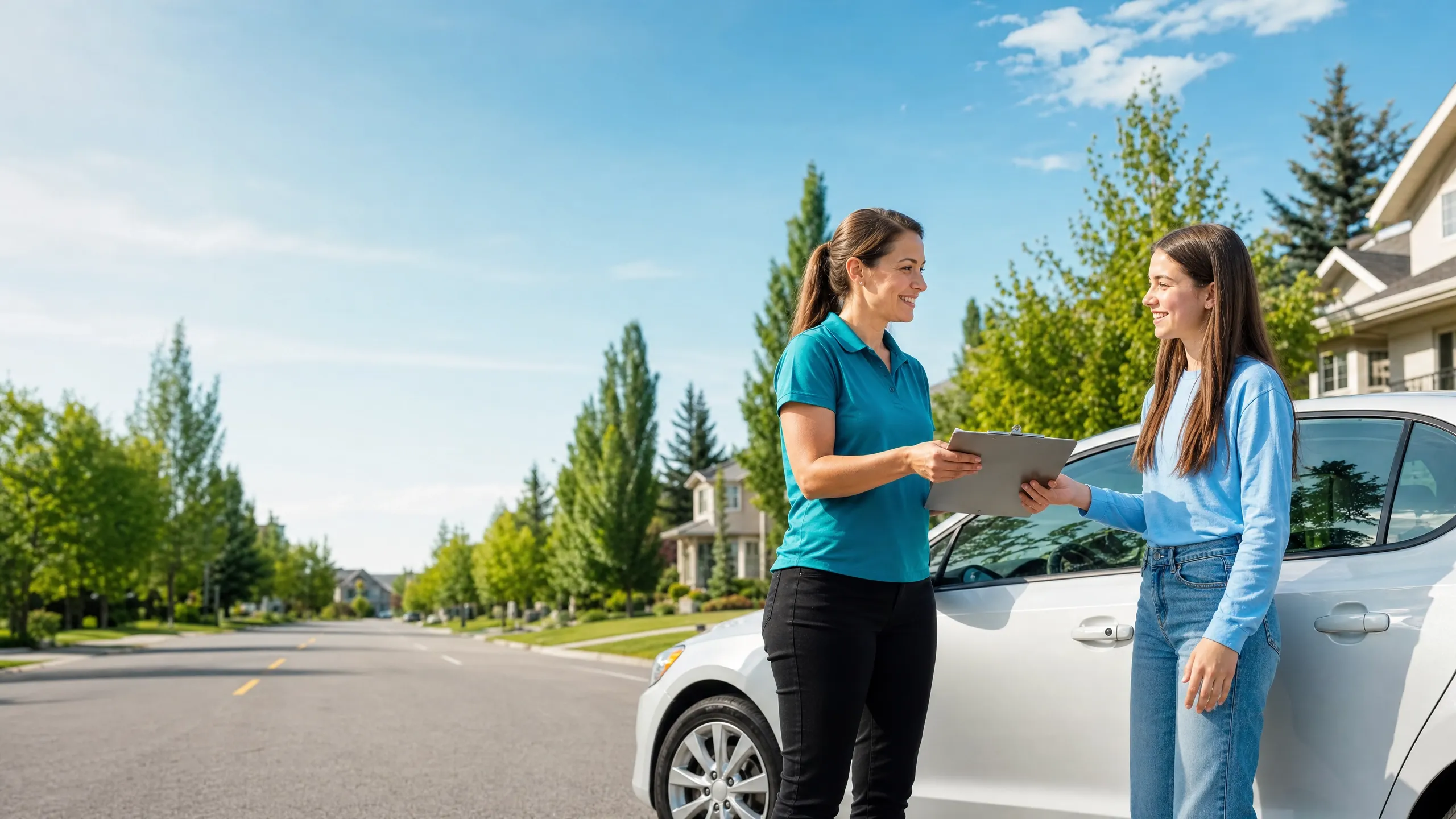 Certified female driving instructor Edmonton Edge Driving School