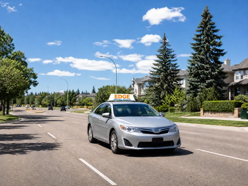 Edge Driving School service area — Edmonton, Sherwood Park, Beaumont